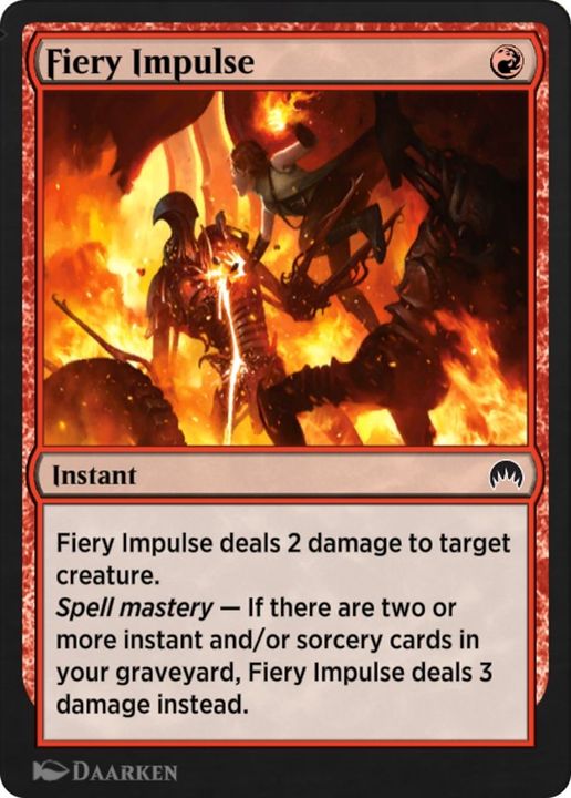 Fiery Impulse in the group Magic the Gathering / Sets / Explorer Anthology 2 at Proxyprinters.com (56663)