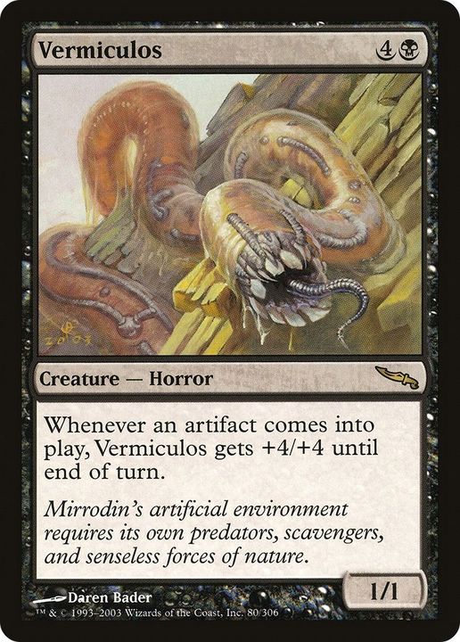 Vermiculos in the group Magic the Gathering / Types / Colors / Black at Proxyprinters.com (56668)