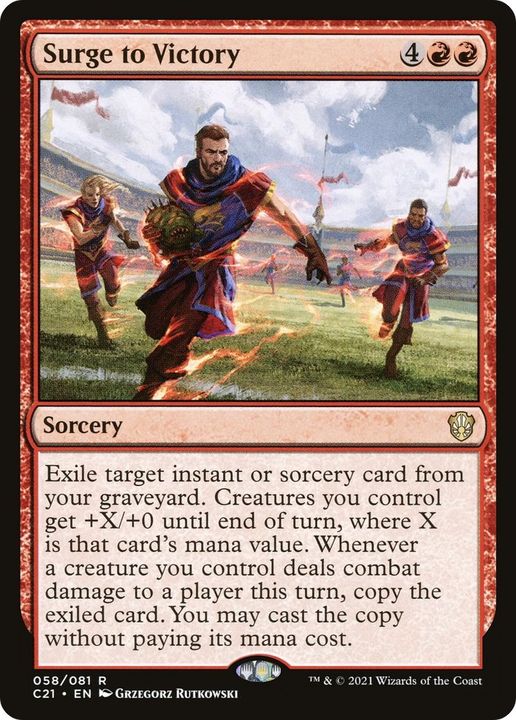 Surge to Victory in the group Magic the Gathering / Types / Colors / Red at Proxyprinters.com (5667)