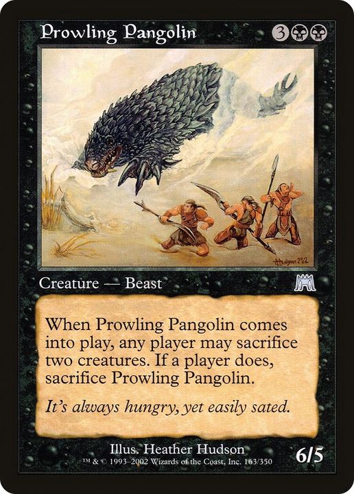 Prowling Pangolin in the group Magic the Gathering / Types / Colors / Black at Proxyprinters.com (5669)