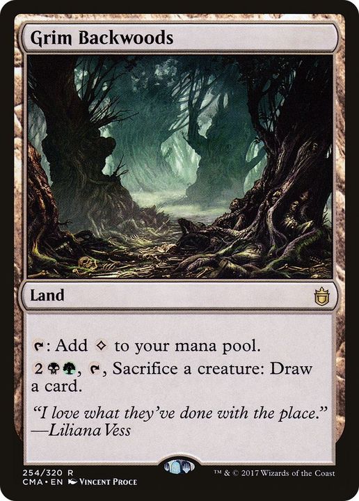 Grim Backwoods in the group Magic the Gathering / Types / Colors / Colorless at Proxyprinters.com (56705)