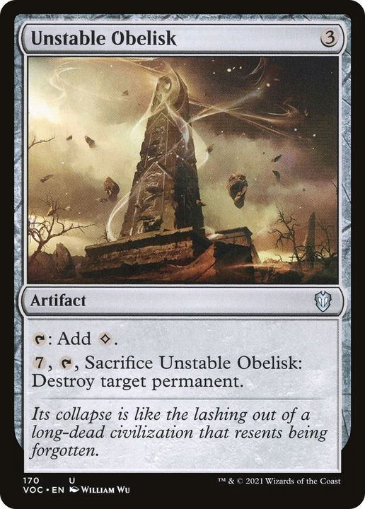 Unstable Obelisk in the group Magic the Gathering / Types / Artifacts / Artifact at Proxyprinters.com (56713)