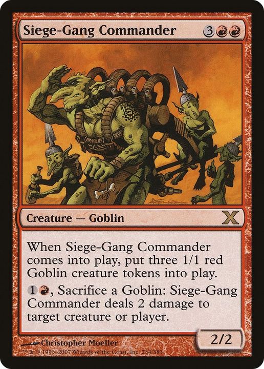 Siege-Gang Commander in the group Magic the Gathering / Types / Creatures / Goblin at Proxyprinters.com (56724)