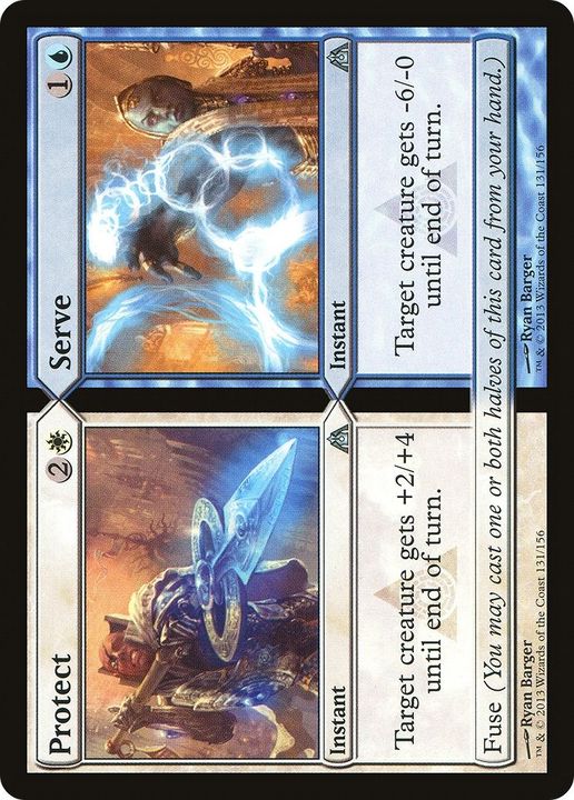 Protect // Serve in the group Magic the Gathering / Types / Colors / Multicolors / U, W at Proxyprinters.com (56726)