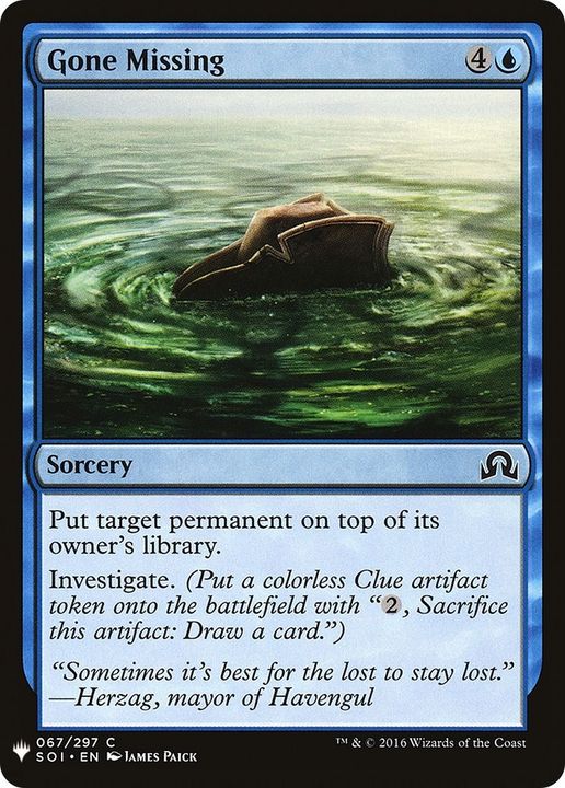 Gone Missing in the group Magic the Gathering / Sets / The List at Proxyprinters.com (56798)