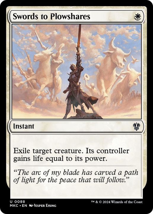 Swords to Plowshares in the group Magic the Gathering / Sets / Murders at Karlov Manor Commander at Proxyprinters.com (56804)