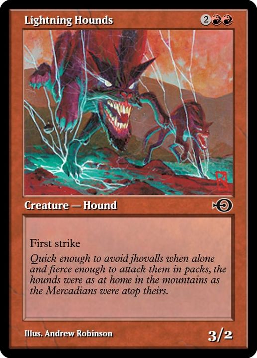 Lightning Hounds in the group Magic the Gathering / Types / Colors / Red at Proxyprinters.com (56807)