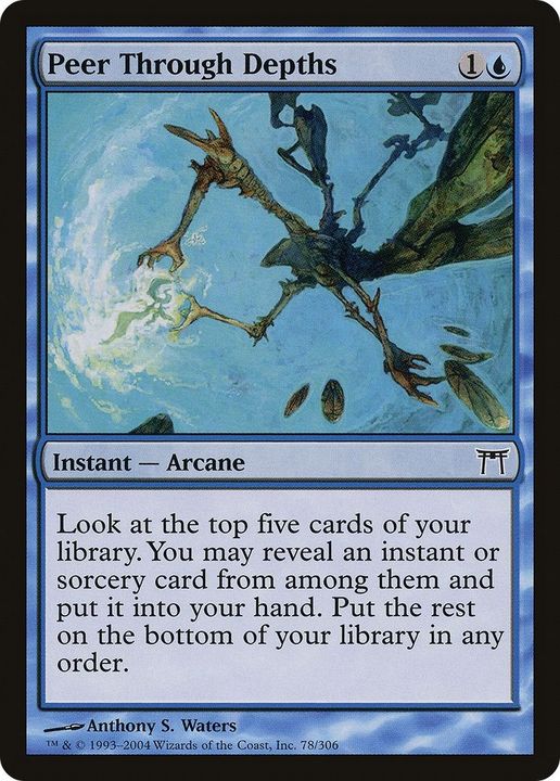 Peer Through Depths in the group Magic the Gathering / Types / Colors / Blue at Proxyprinters.com (56850)