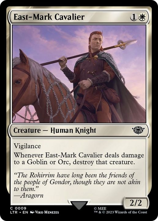 East-Mark Cavalier in the group Magic the Gathering / Sets / The Lord of the Rings: Tales of Middle-earth at Proxyprinters.com (56855)