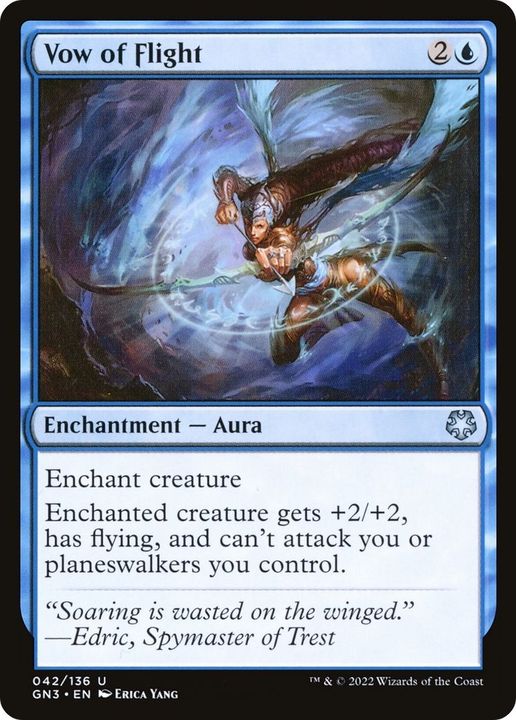 Vow of Flight in the group Magic the Gathering / Types / Colors / Blue at Proxyprinters.com (5686)