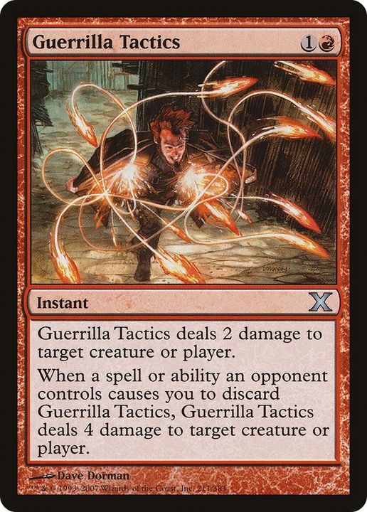 Guerrilla Tactics in the group Magic the Gathering / Sets / Tenth Edition at Proxyprinters.com (56879)