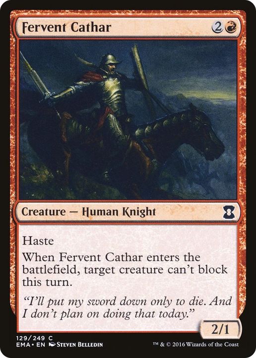 Fervent Cathar in the group Magic the Gathering / Sets / Eternal Masters at Proxyprinters.com (56906)