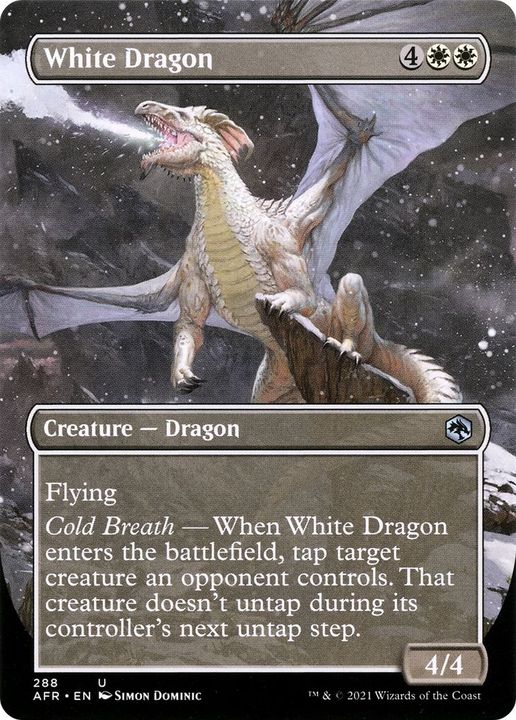 White Dragon in the group Magic the Gathering / Types / Colors / White at Proxyprinters.com (56932)