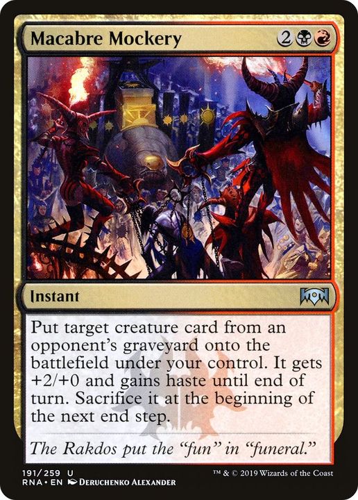 Macabre Mockery in the group Magic the Gathering / Types / Colors / Multicolors / B, R at Proxyprinters.com (56966)