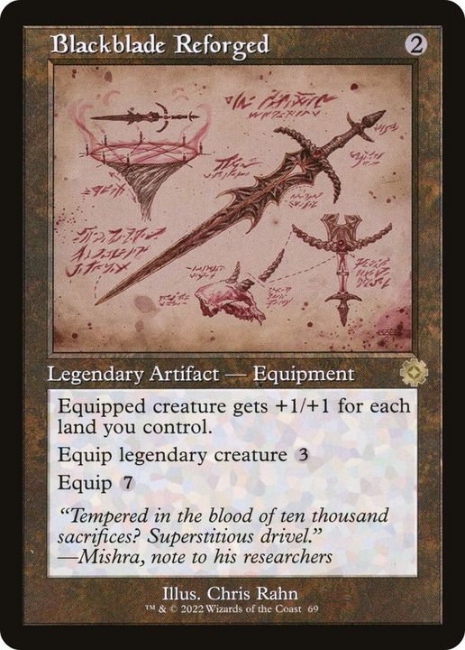 Blackblade Reforged in the group Magic the Gathering / Types / Artifacts / Legendary Artifact at Proxyprinters.com (56969)