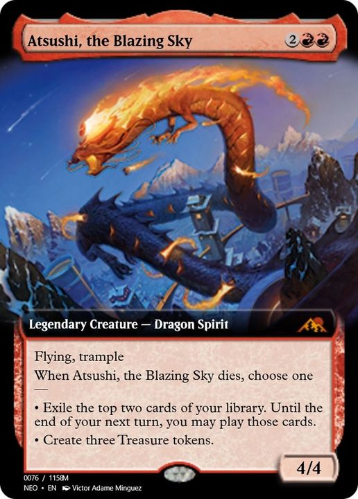 Atsushi, the Blazing Sky in the group Magic the Gathering / Types / Colors / Red at Proxyprinters.com (5699)