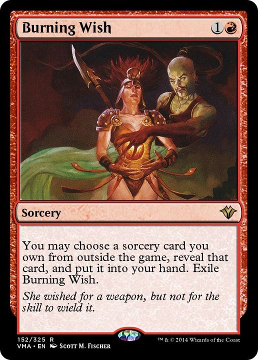 Burning Wish in the group Magic the Gathering / Types / Colors / Red at Proxyprinters.com (56994)