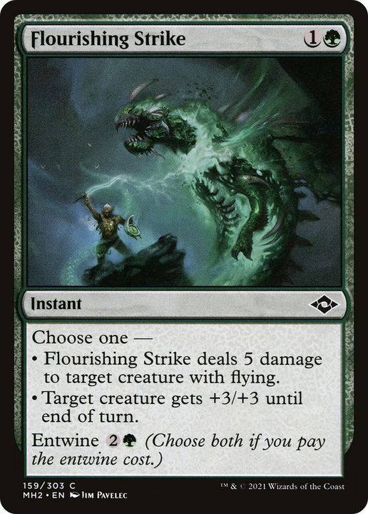 Flourishing Strike in the group Magic the Gathering / Types / Colors / Green at Proxyprinters.com (57016)