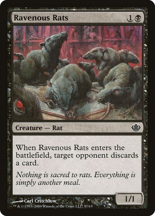 Ravenous Rats in the group Magic the Gathering / Types / Colors / Black at Proxyprinters.com (57026)