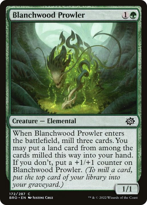 Blanchwood Prowler in the group Magic the Gathering / Types / Colors / Green at Proxyprinters.com (57055)