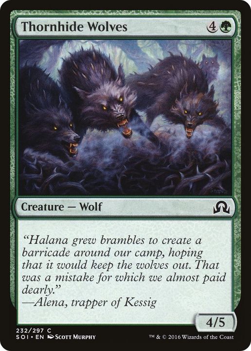 Thornhide Wolves in the group Magic the Gathering / Types / Colors / Green at Proxyprinters.com (57056)