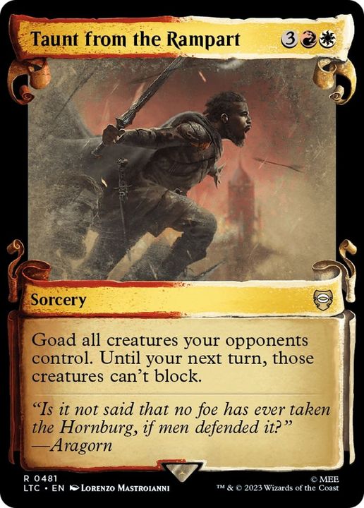 Taunt from the Rampart in the group Magic the Gathering / Types / Colors / Multicolors / R, W at Proxyprinters.com (57089)