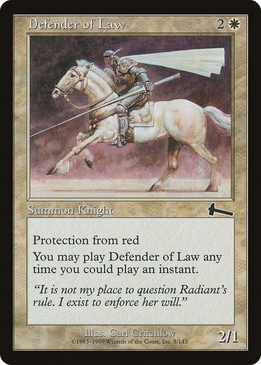 Defender of Law in the group Magic the Gathering / Types / Creatures / Human at Proxyprinters.com (57111)