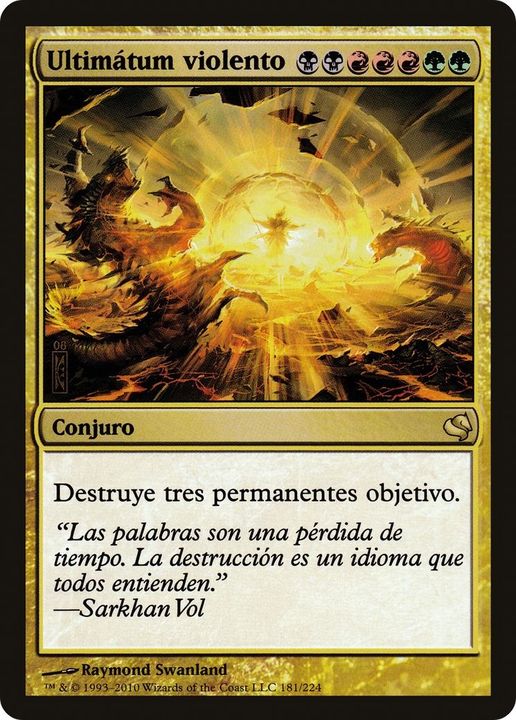 Violent Ultimatum in the group Magic the Gathering / Types / Colors / Multicolors / B, G, R at Proxyprinters.com (57121)