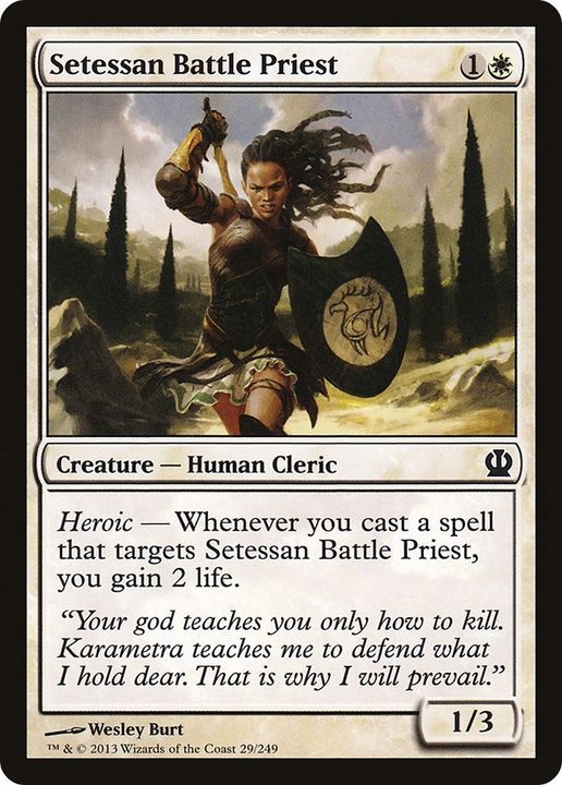 Setessan Battle Priest in the group Magic the Gathering / Sets / Theros at Proxyprinters.com (57141)