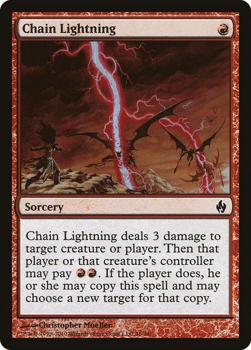 Chain Lightning in the group Magic the Gathering / Types / Colors / Red at Proxyprinters.com (57149)