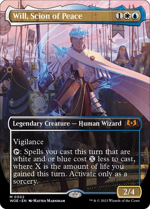 Will, Scion of Peace in the group Magic the Gathering / Types / Colors / Multicolors / U, W at Proxyprinters.com (5715)