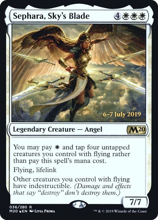 Sephara, Sky's Blade in the group Magic the Gathering / Sets / Core Set 2020 Promos at Proxyprinters.com (57157)