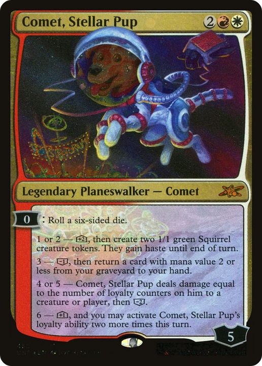 Comet, Stellar Pup in the group Magic the Gathering / Types / Colors / Multicolors / R, W at Proxyprinters.com (5716)