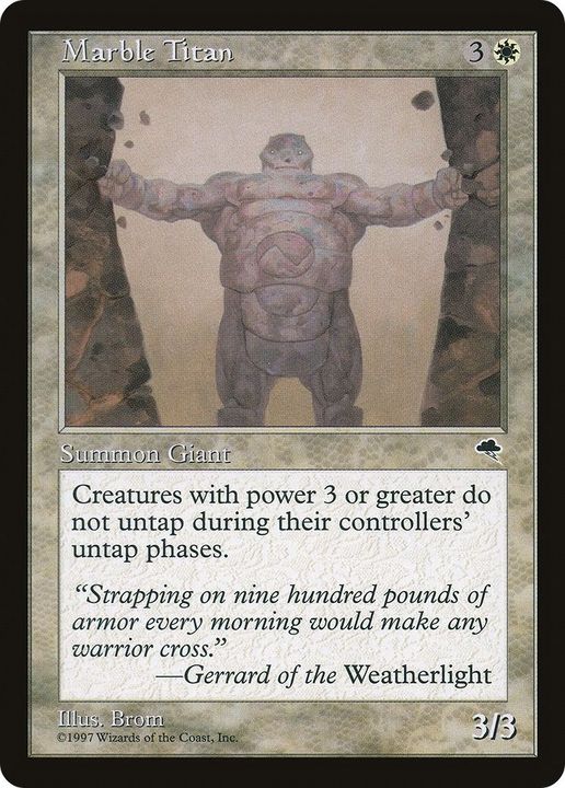 Marble Titan in the group Magic the Gathering / Types / Colors / White at Proxyprinters.com (57161)