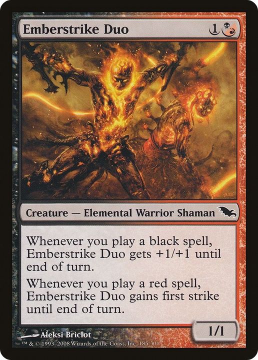 Emberstrike Duo in the group Magic the Gathering / Types / Colors / Multicolors / B, R at Proxyprinters.com (57221)