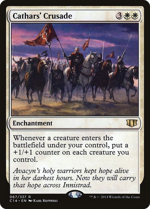 Cathars' Crusade in the group Magic the Gathering / Types / Enchantment / Enchantment at Proxyprinters.com (57243)