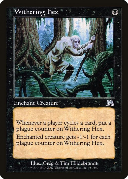 Withering Hex in the group Magic the Gathering / Types / Colors / Black at Proxyprinters.com (57252)