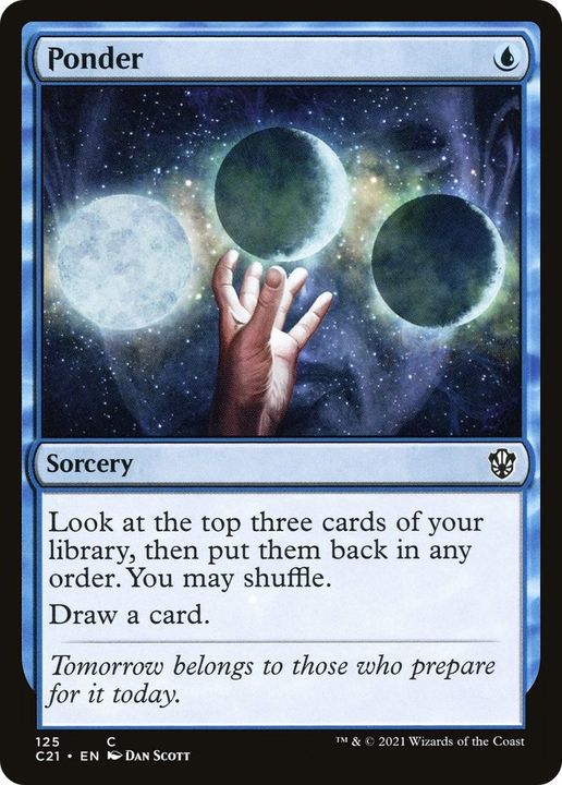 Ponder in the group Magic the Gathering / Types / Colors / Blue at Proxyprinters.com (57265)