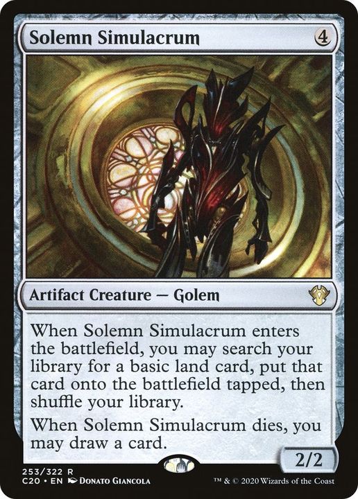 Solemn Simulacrum in the group Magic the Gathering / Sets / Commander 2020 at Proxyprinters.com (57279)