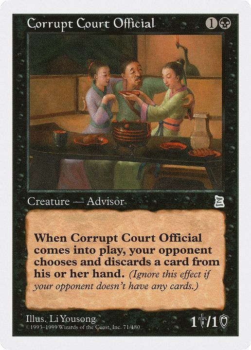 Corrupt Court Official in the group Magic the Gathering / Types / Creatures / Human at Proxyprinters.com (57363)