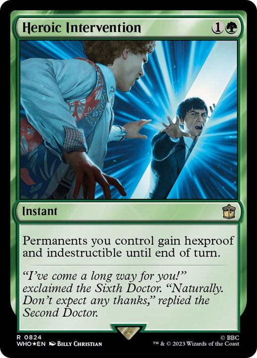 Heroic Intervention in the group Magic the Gathering / Sets / Doctor Who at Proxyprinters.com (57365)