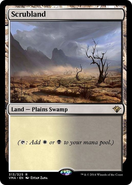 Scrubland in the group Magic the Gathering / Types / Land / Swamp at Proxyprinters.com (57387)