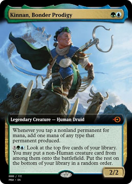 Kinnan, Bonder Prodigy in the group Magic the Gathering / Types / Colors / Multicolors / G, U at Proxyprinters.com (57395)