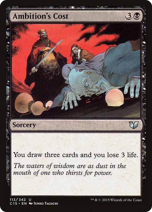 Ambition's Cost in the group Magic the Gathering / Types / Colors / Black at Proxyprinters.com (57446)