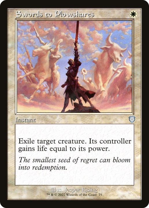 Swords to Plowshares in the group Magic the Gathering / Types / Colors / White at Proxyprinters.com (5747)