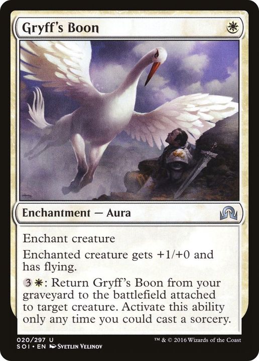 Gryff's Boon in the group Magic the Gathering / Types / Colors / White at Proxyprinters.com (57496)