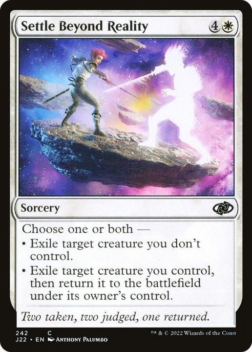 Settle Beyond Reality in the group Magic the Gathering / Sets / Jumpstart 2022 at Proxyprinters.com (57502)