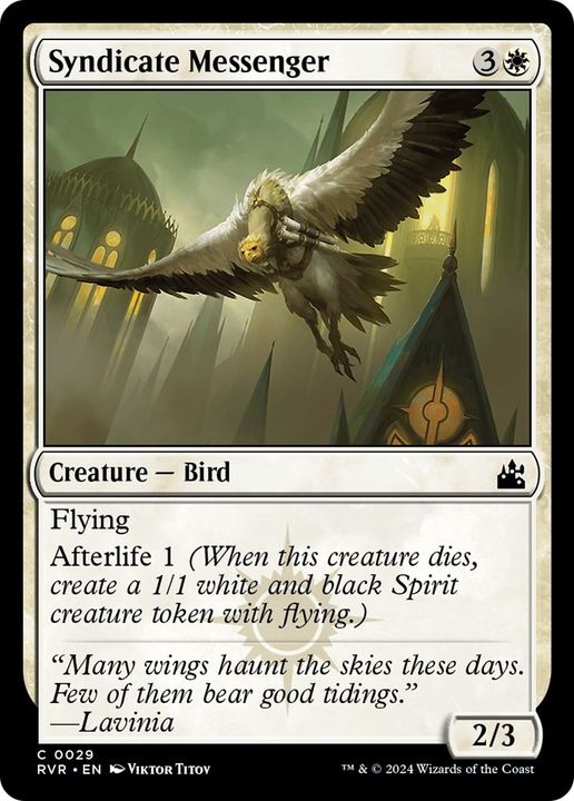 Syndicate Messenger in the group Magic the Gathering / Types / Colors / White at Proxyprinters.com (57519)