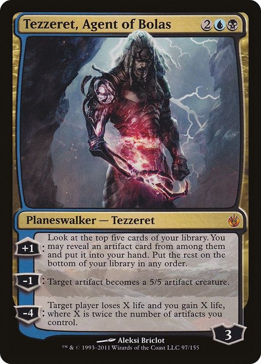 Tezzeret, Agent of Bolas in the group Magic the Gathering / Types / Colors / Multicolors / B, U at Proxyprinters.com (5753)