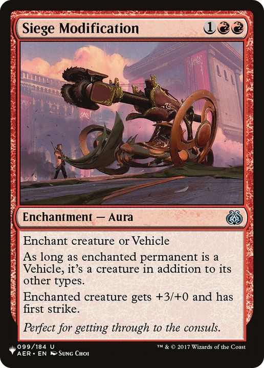 Siege Modification in the group Magic the Gathering / Types / Colors / Red at Proxyprinters.com (57568)